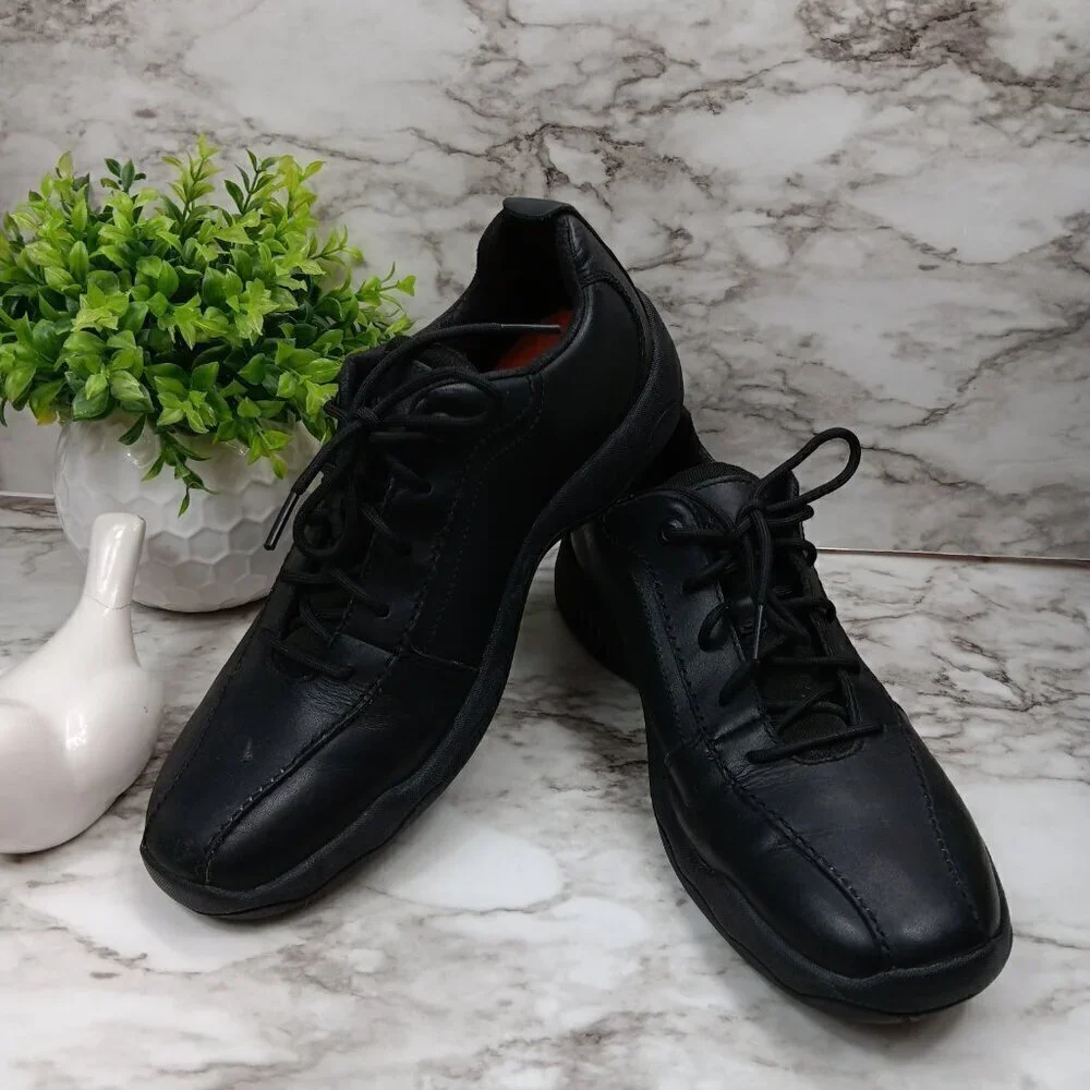 TIMBERLAND Men Earthkeepers Oxford Anti-fatigue Casual Shoe Black Size 7.5M